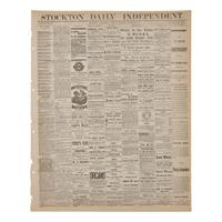 [Old West] [O.K. Corral] "A Lively Fight at Tombstone": California Newspaper Reports the Legendary Gun Fight at the O.K. Corral, 1881