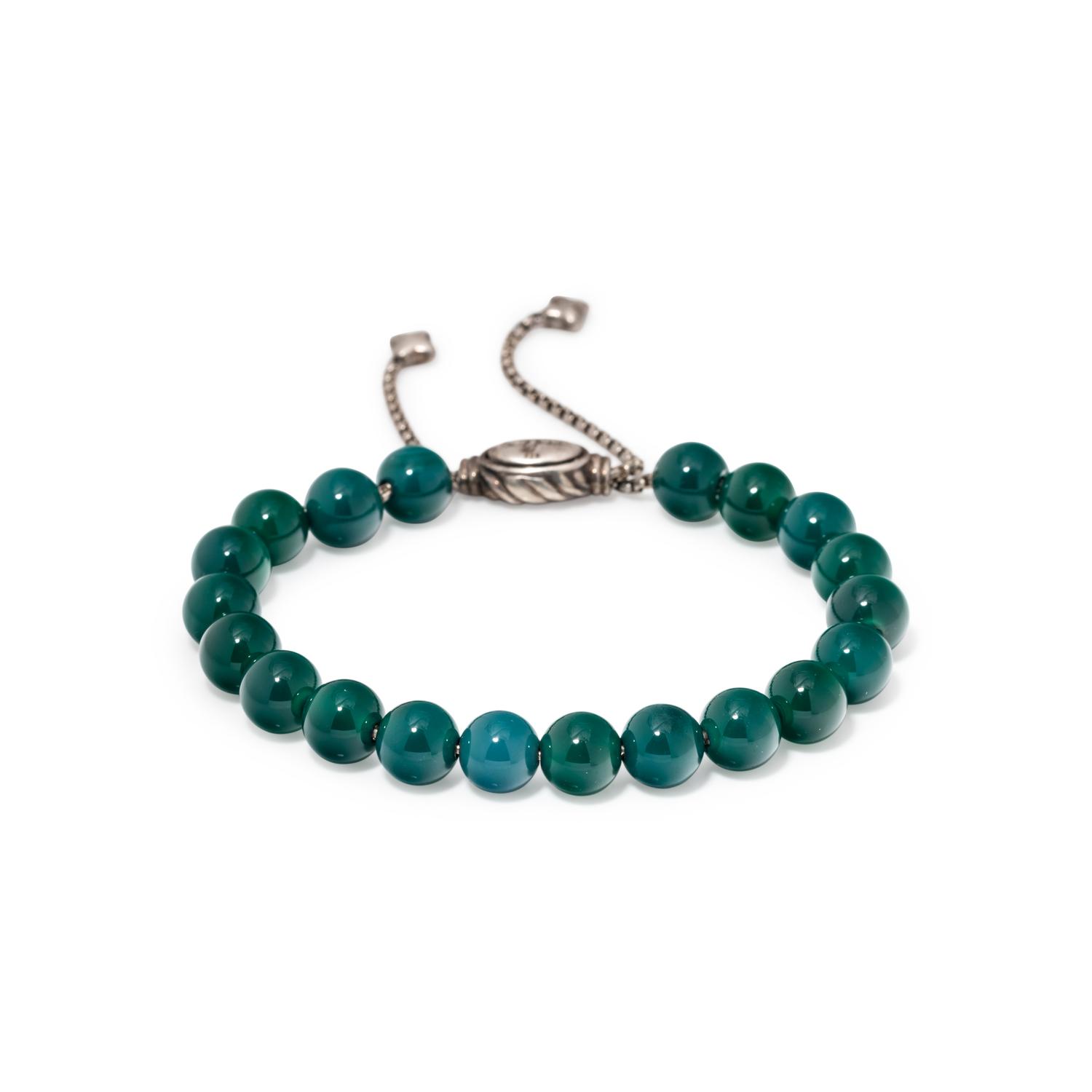 DAVID YURMAN, GREEN ONYX 'SPIRITUAL' BRACELET