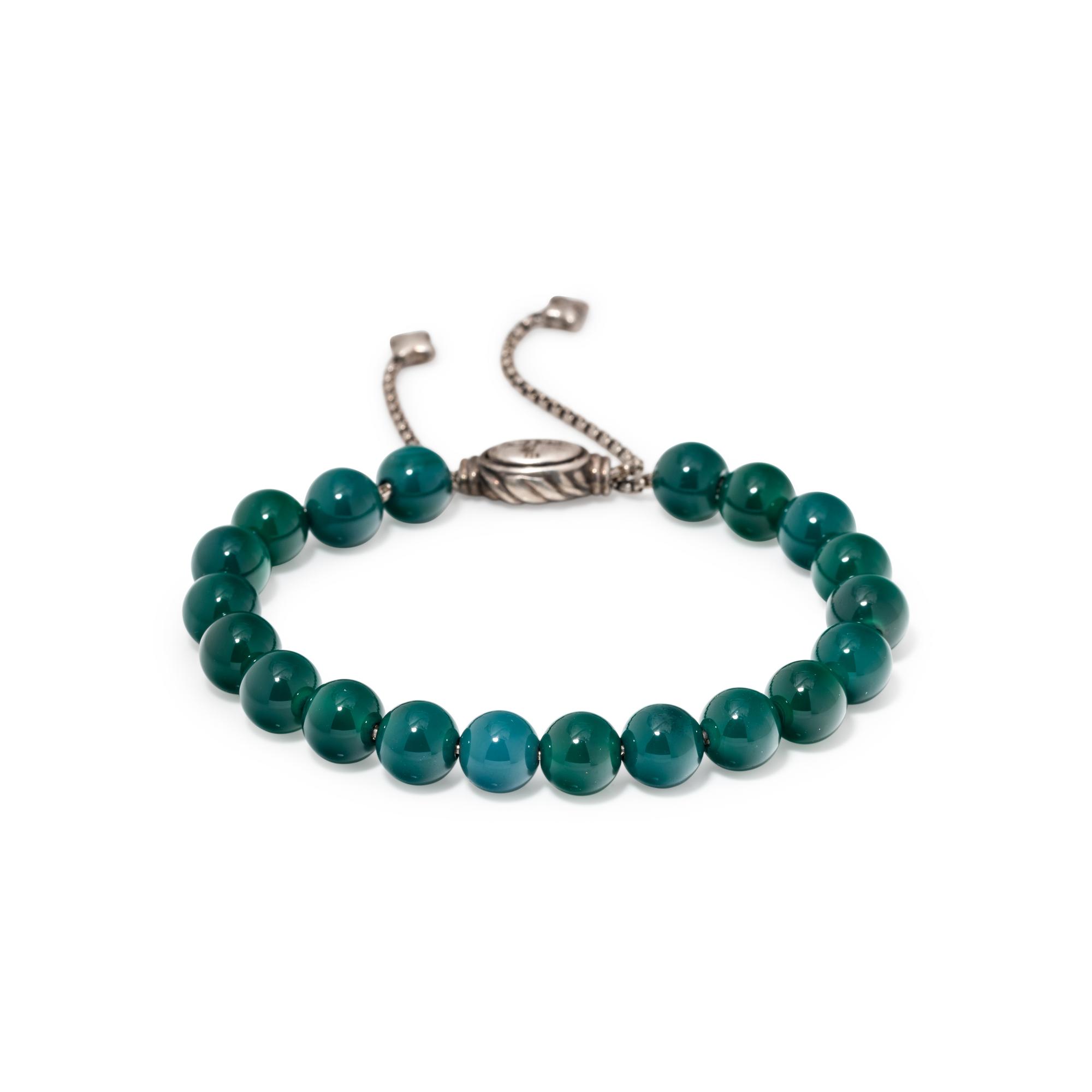 DAVID YURMAN, GREEN ONYX 'SPIRITUAL' BRACELET