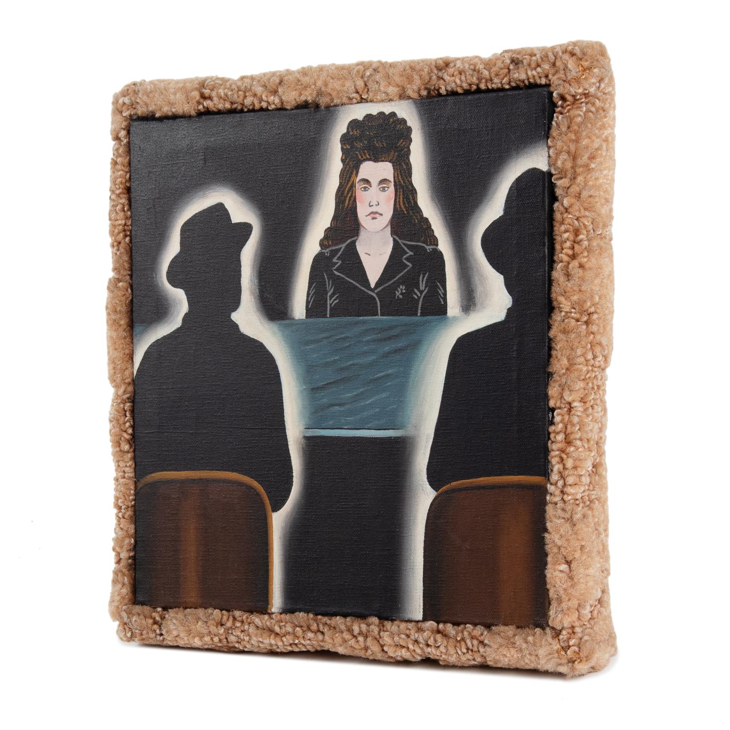 Untitled (Two Figures at Bar, Female Behind Counter, Carpet Frame ), 1969