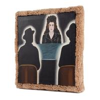 Untitled (Two Figures at Bar, Female Behind Counter, Carpet Frame ), 1969