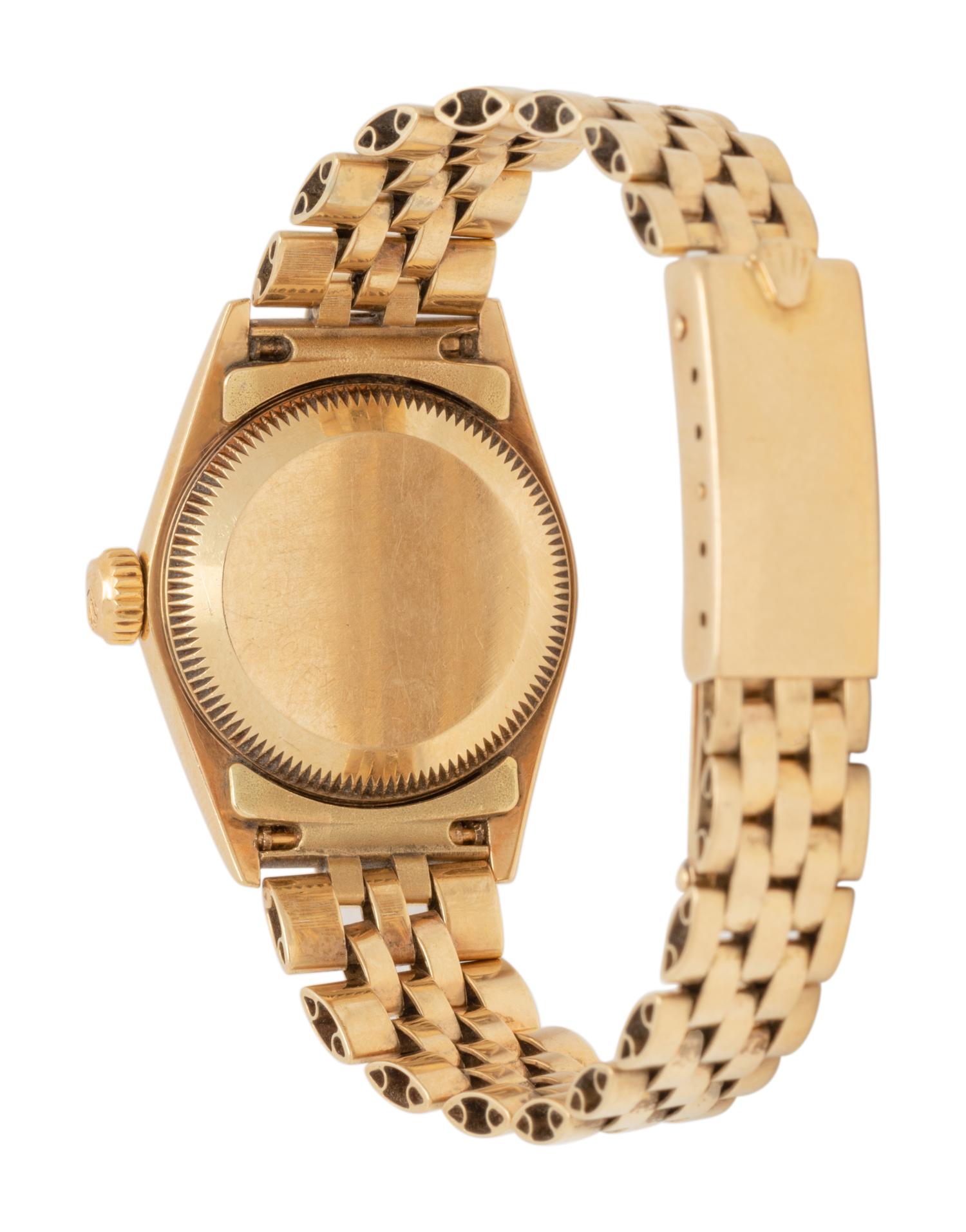 ROLEX, REF. 67197 14K YELLOW GOLD 'OYSTER PERPETUAL' WATCH