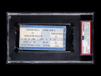 An October 26, 1984 Chicago Bulls vs. Washington Bullets Michael Jordan NBA Debut Ticket Stub / Chicago Stadium Box Office Example (PSA Authentic)