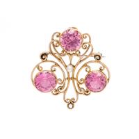 MARCUS & CO., PINK TOURMALINE PENDANT/BROOCH