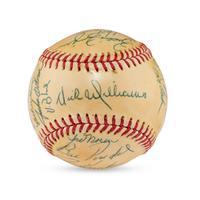 A 1972 World Series Champions Oakland Athletics Team Signed Autograph Baseball (Beckett Authentication Services Letter of Authenticity)