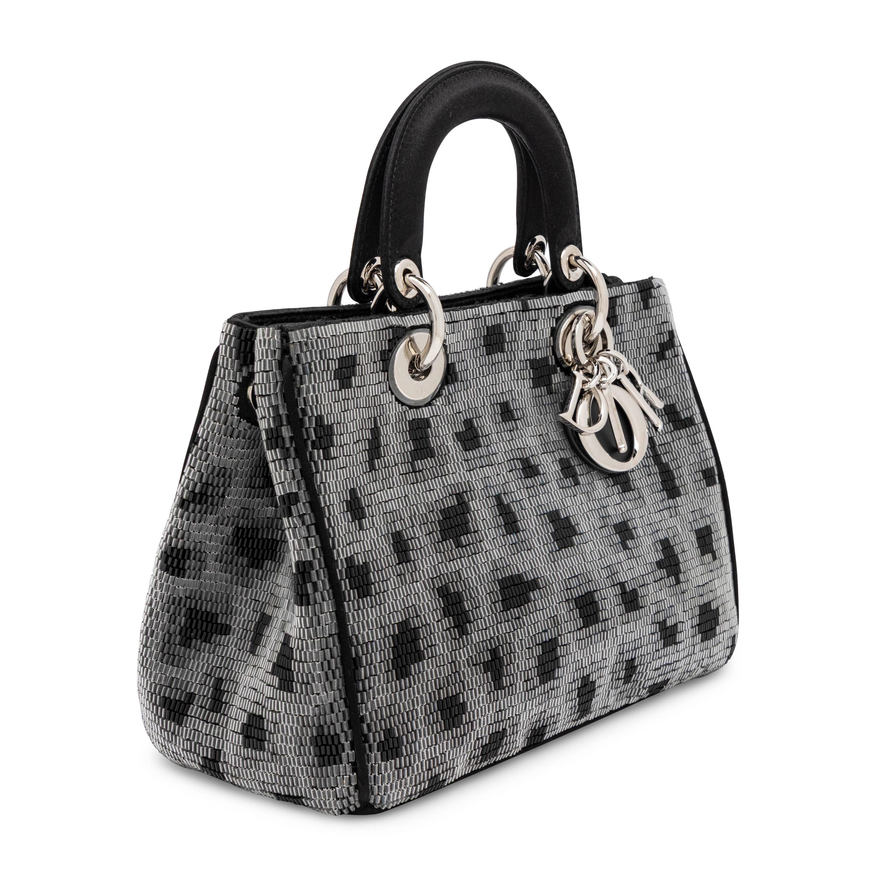 Christian Dior, Small Diorissimo Bag in Leopard Beading