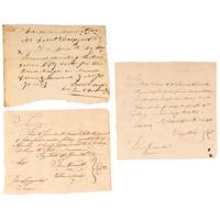 [AMERICA AT WAR]. A group of 44 items, highlighted by Revolutionary War documents. 18th-20th century.