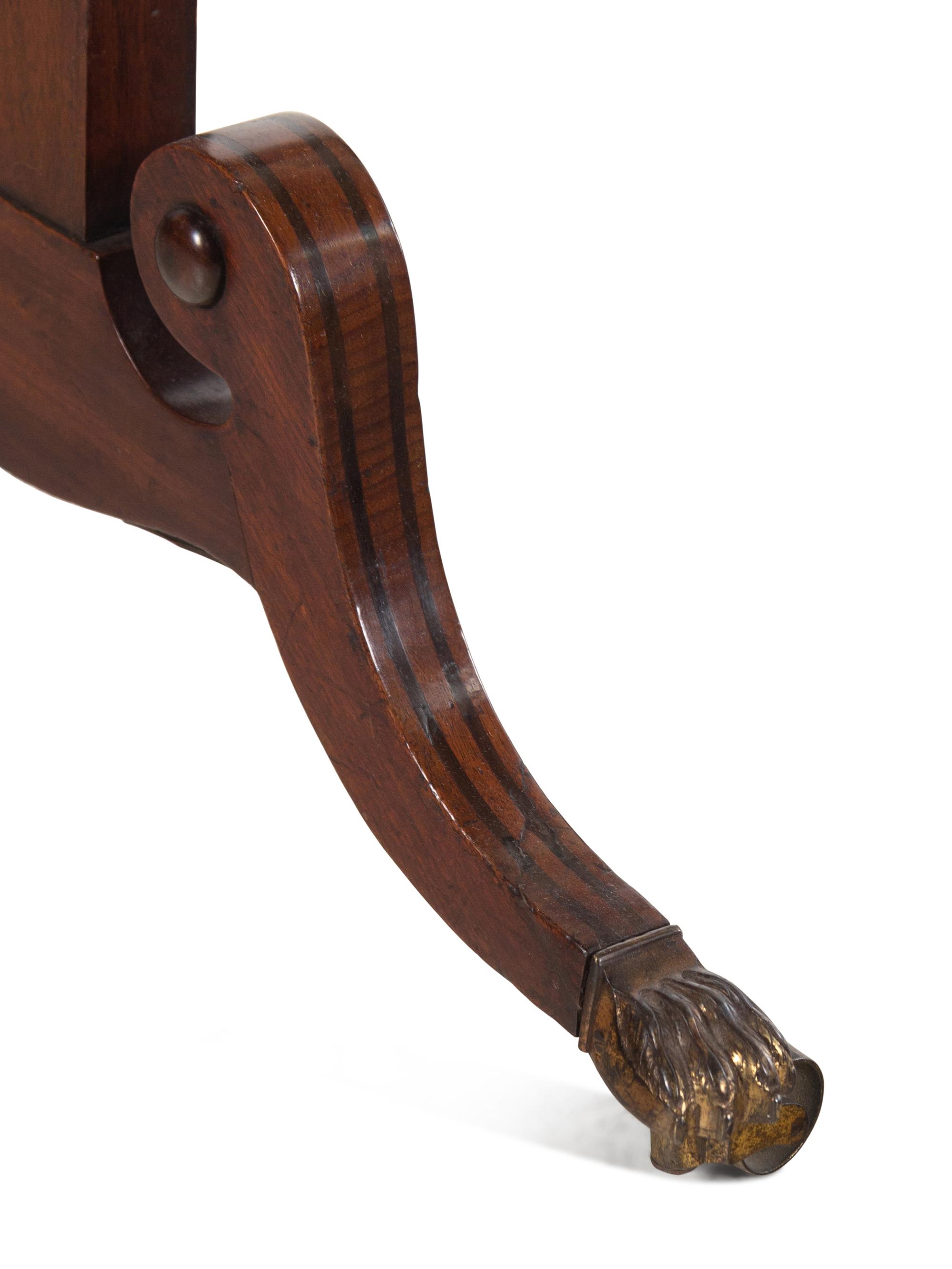 A Late Regency Mahogany Three-Slide Expanding Fire Screen