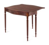 A Federal Style Mahogany Flip-Top Table