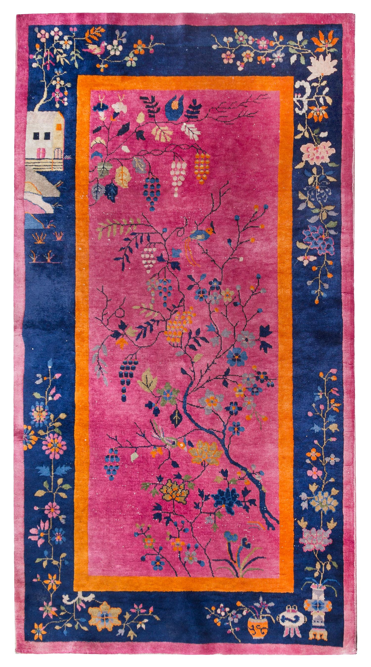 A Chinese Art Deco Rug 8 feet 6 inches x 4 feet 11 inches. — FIRST HALF 20TH CENTURY