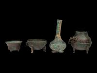 Four Chinese Archaistic Bronze Vessels