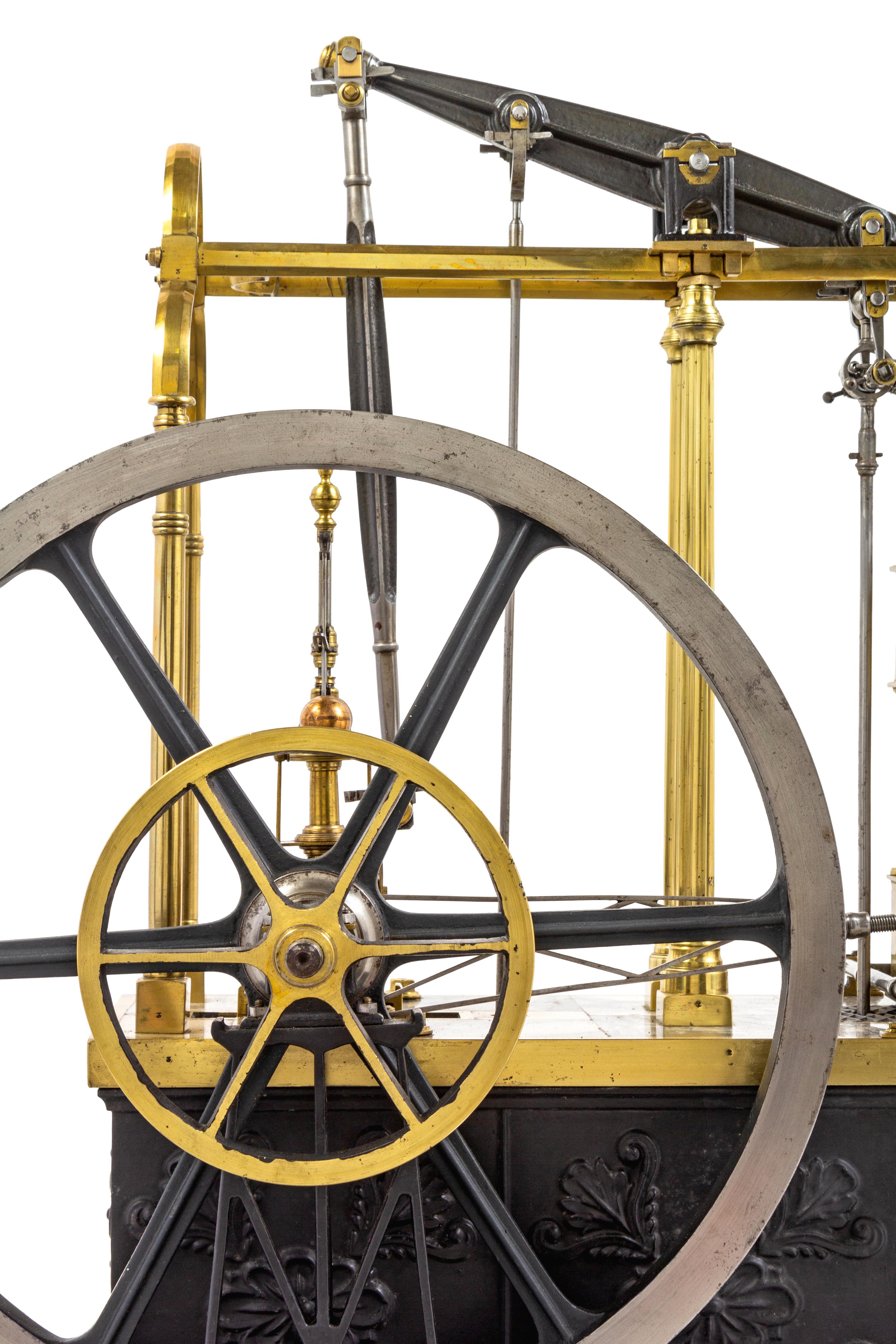 A Brass and Silvered Metal Chadburns Condensing Steam Engine