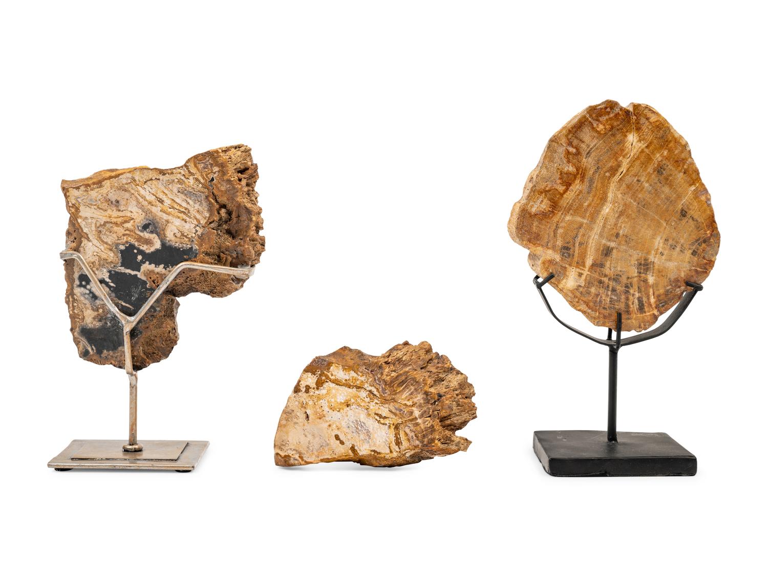 Three Agate Specimen Table Ornaments