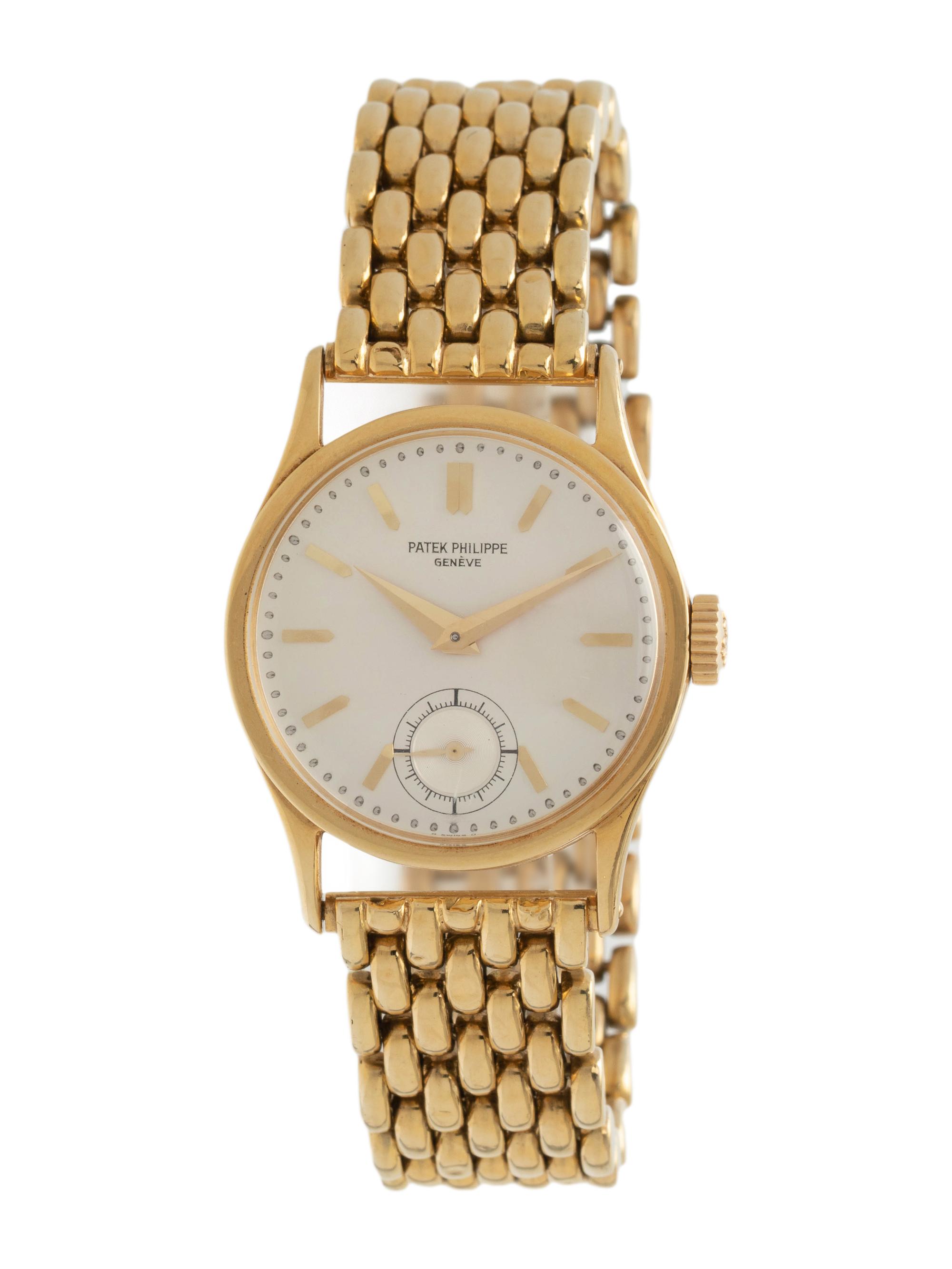 A WELL PRESERVED PATEK PHILIPPE, REF. 96 18K YELLOW GOLD 'CALATRAVA' WRISTWATCH, CIRCA 1945