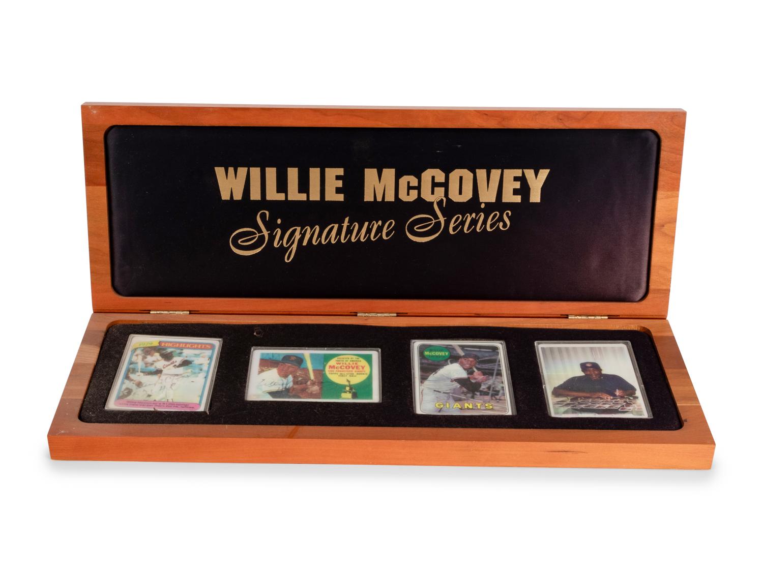 A Willie McCovey Signature Series Set of Signed Autograph Baseball Cards,
