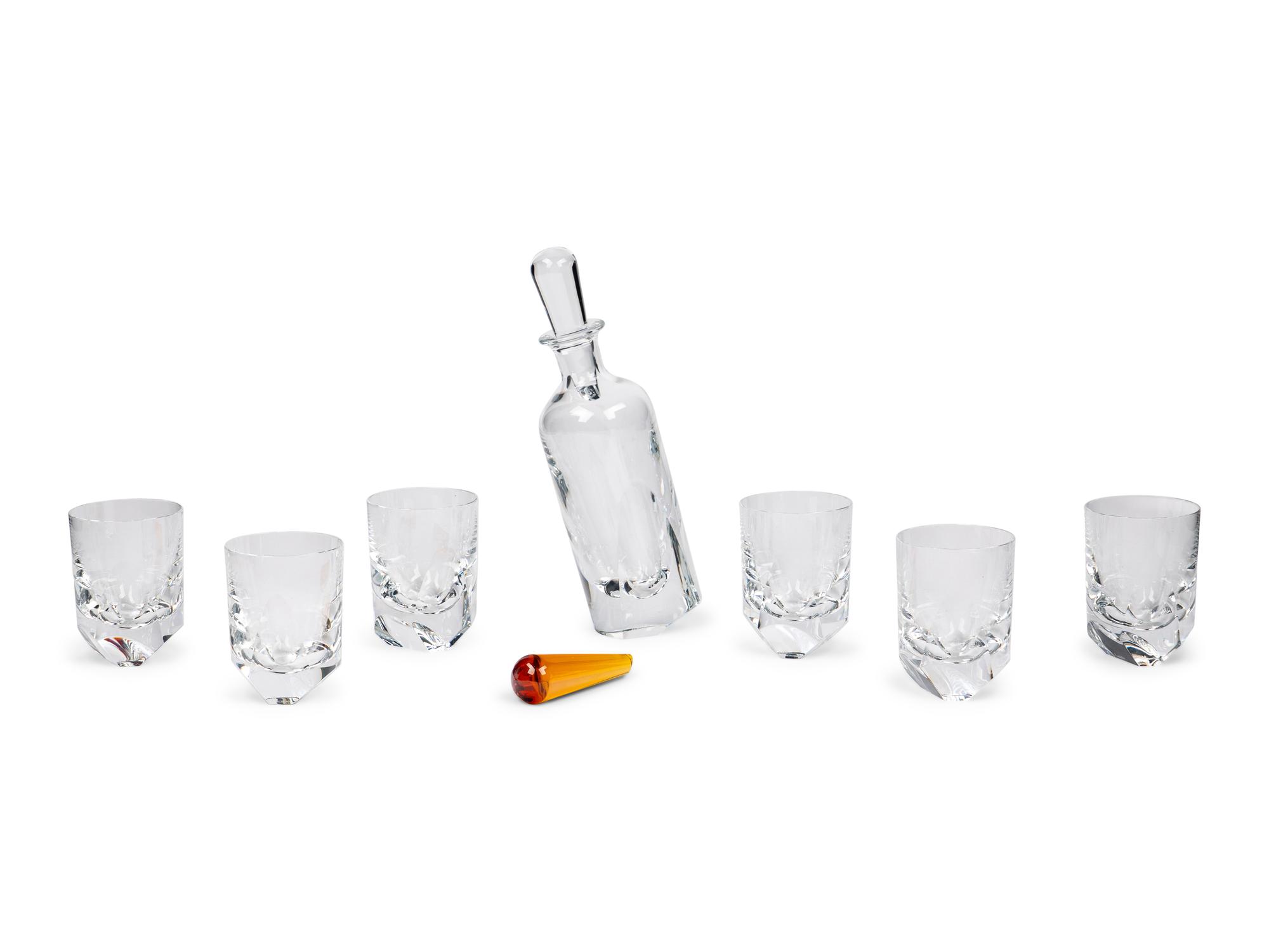 A Baccarat Vertige Cased Decanter Set