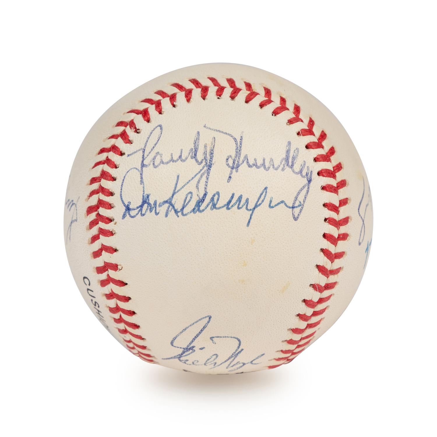 A Chicago Cubs Greats Signed Autograph Baseball (Beckett Authentication Services Letter),