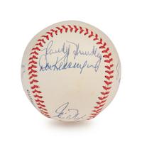 A Chicago Cubs Greats Signed Autograph Baseball (Beckett Authentication Services Letter),