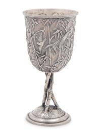 A Chinese Export Silver Goblet