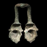A Roman Bronze Hydria Handle
