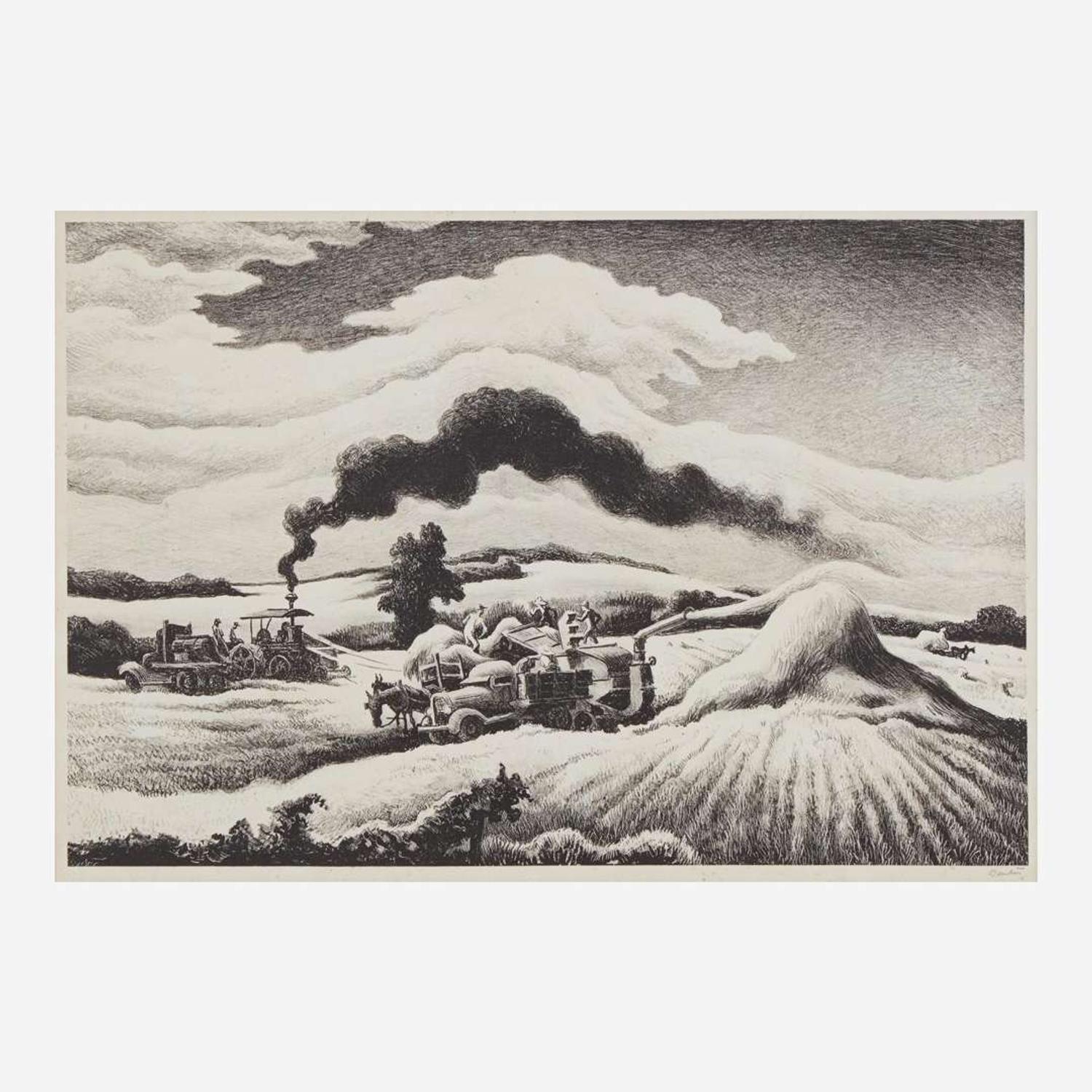 Thomas Hart Benton (American, 1889–1975) Threshing