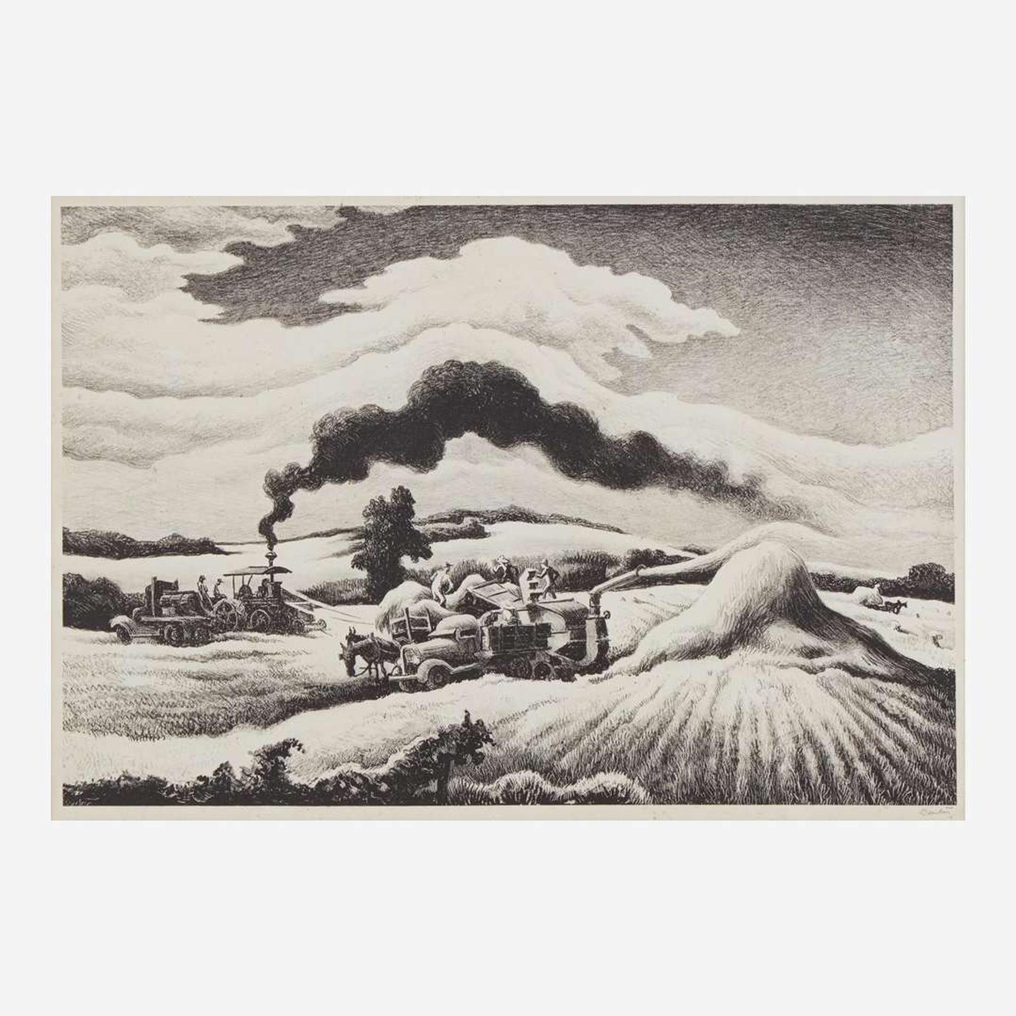 Thomas Hart Benton (American, 1889–1975) Threshing