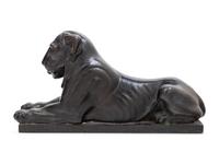 A Continental Bronze Figure of a Recumbent Lion