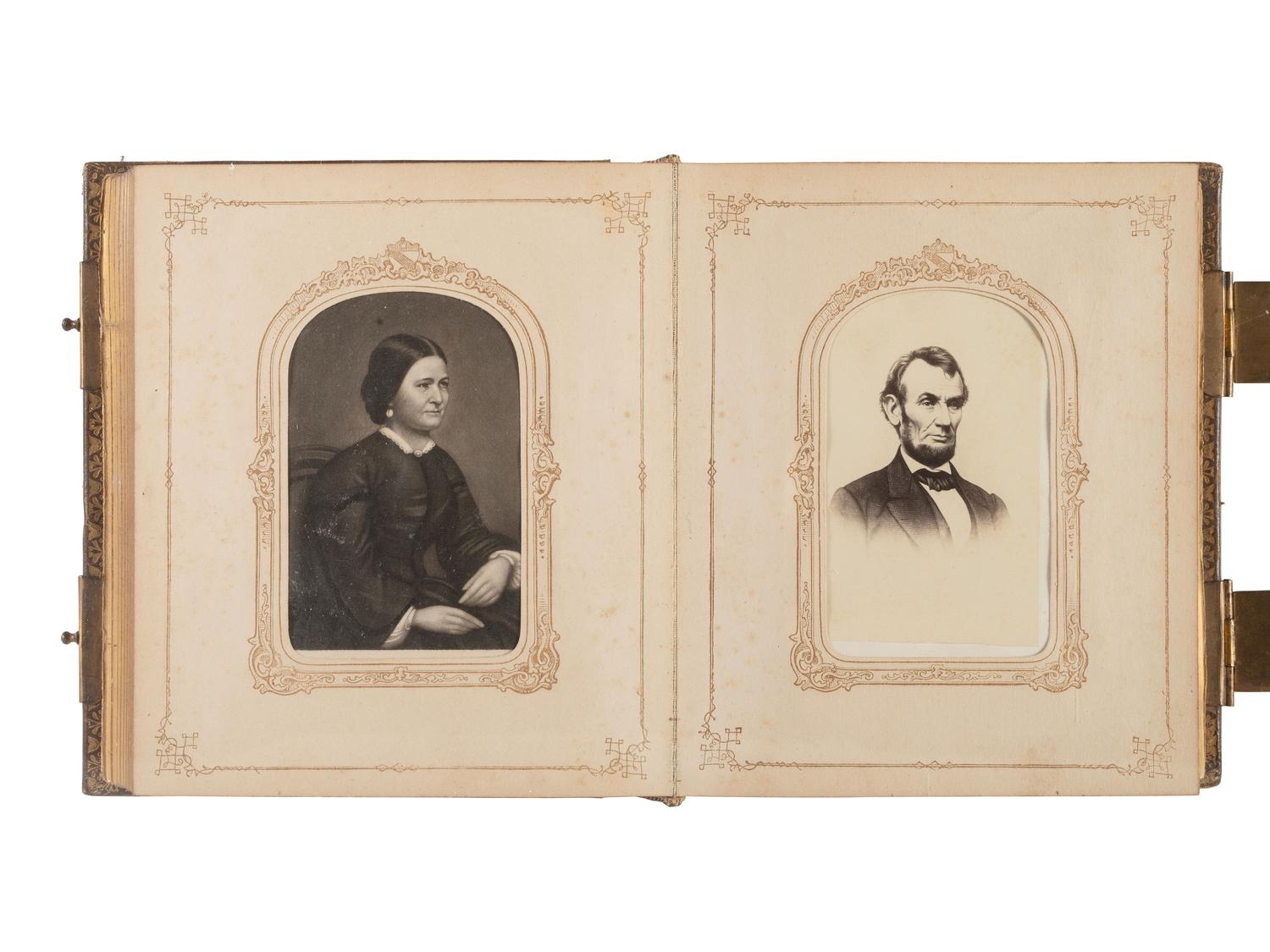 [EARLY PHOTOGRAPHY]. CDV album related to Curtis O. Luce, inventor of agricultural implements, incl. images of his hay rakes.