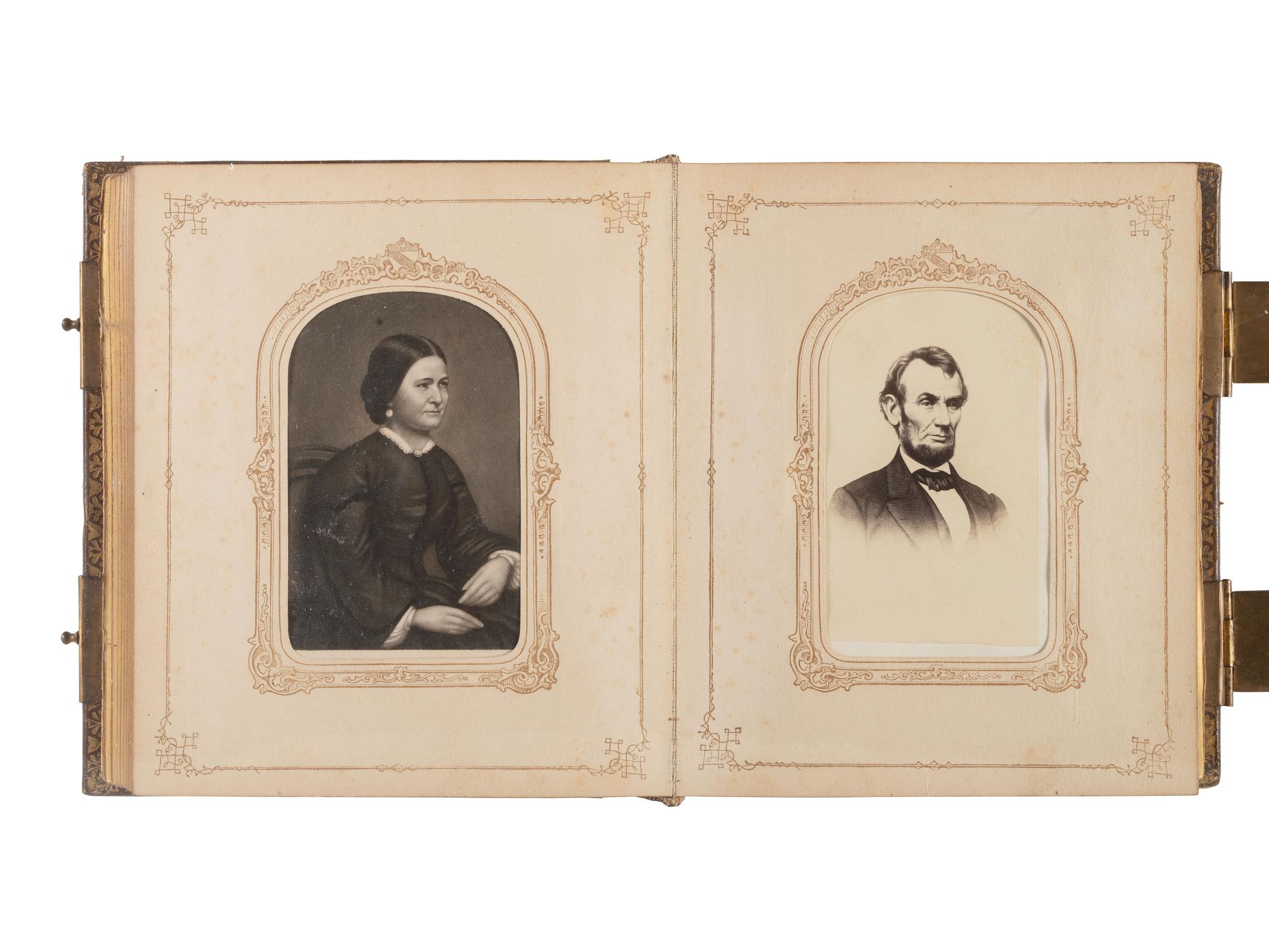 [EARLY PHOTOGRAPHY]. CDV album related to Curtis O. Luce, inventor of agricultural implements, incl. images of his hay rakes.
