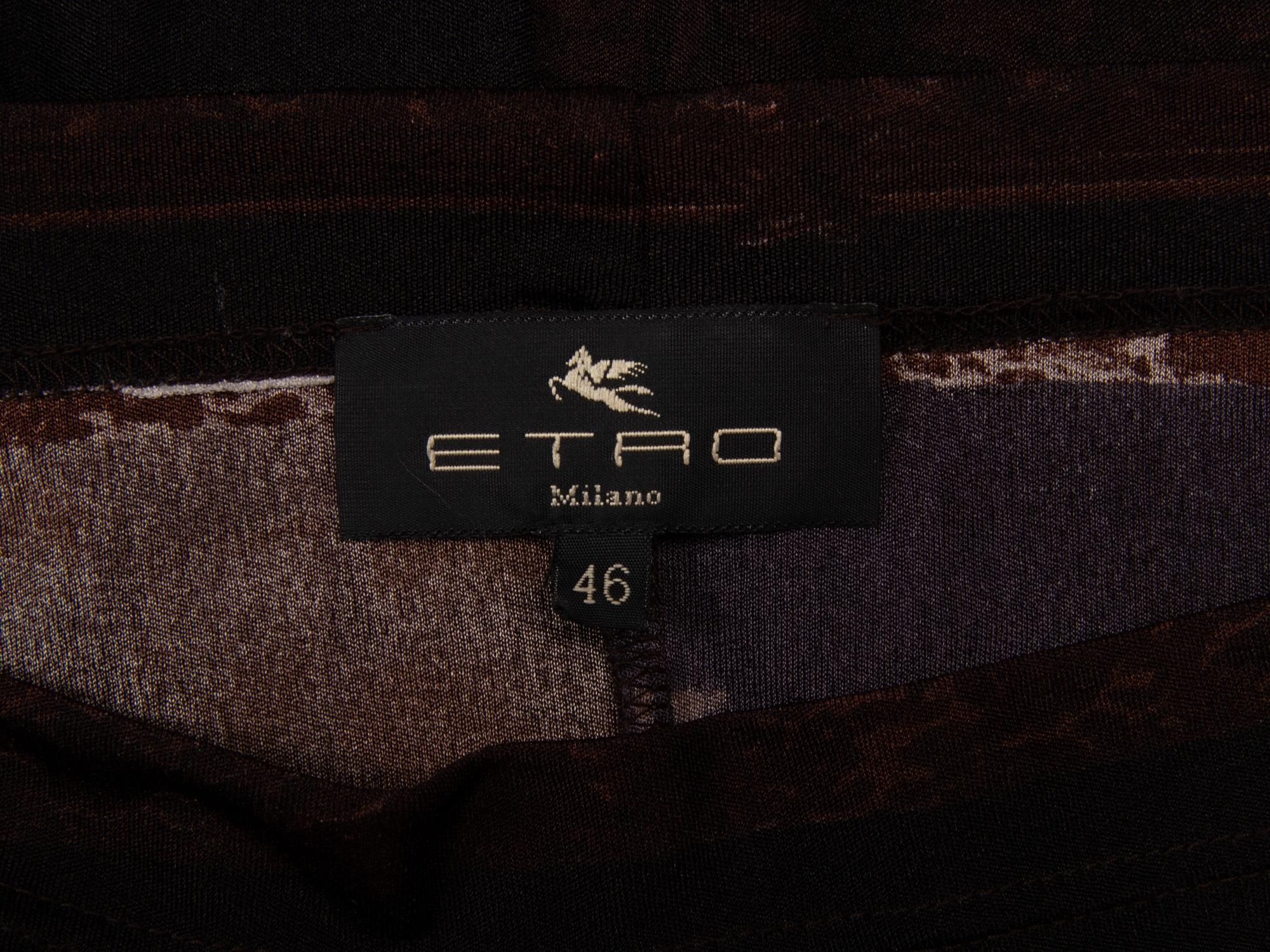 Etro, Black Jersey Knit Dress