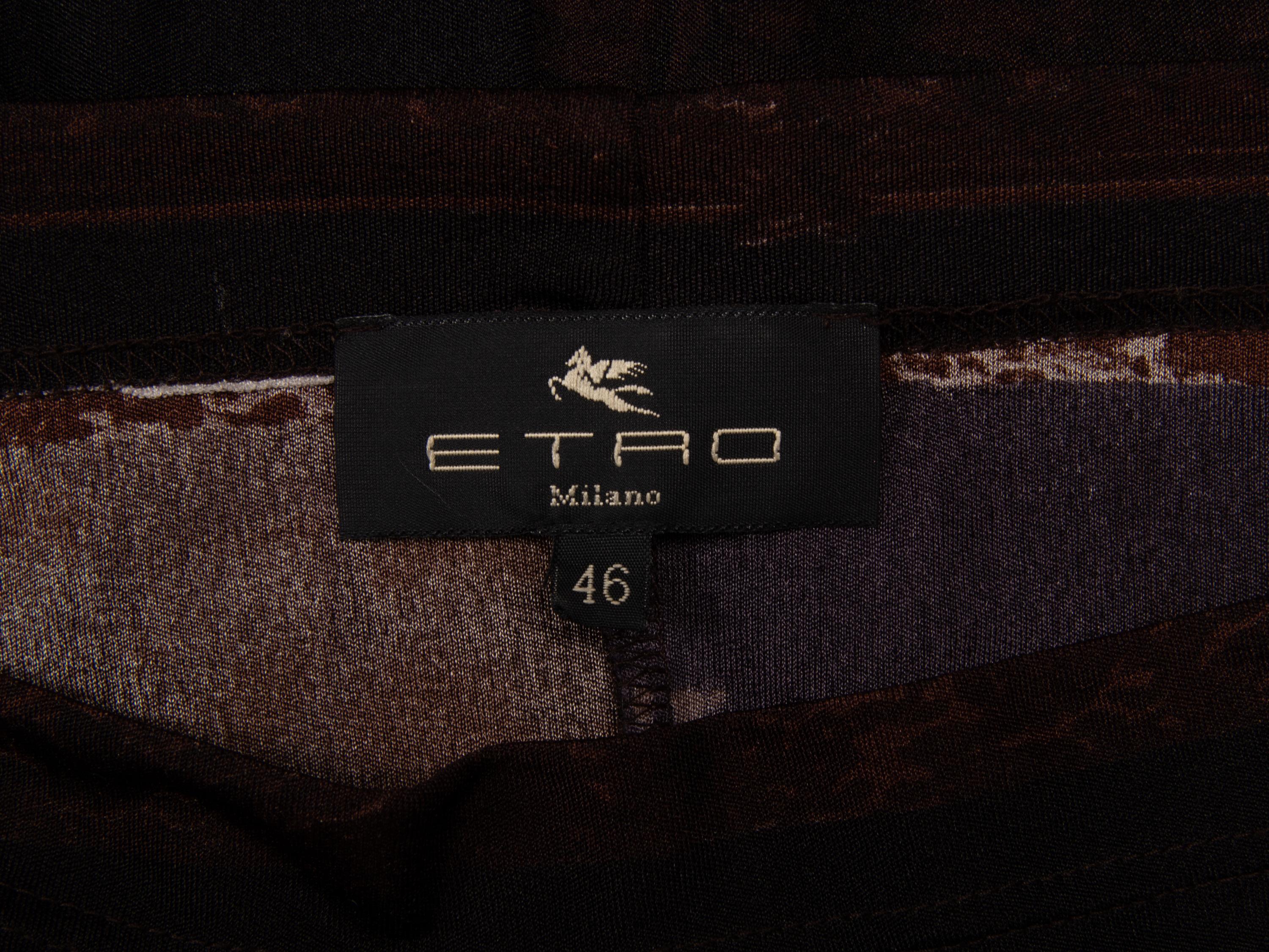 Etro, Black Jersey Knit Dress