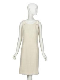 CHANEL, SLEEVELESS TWEED DRESS
