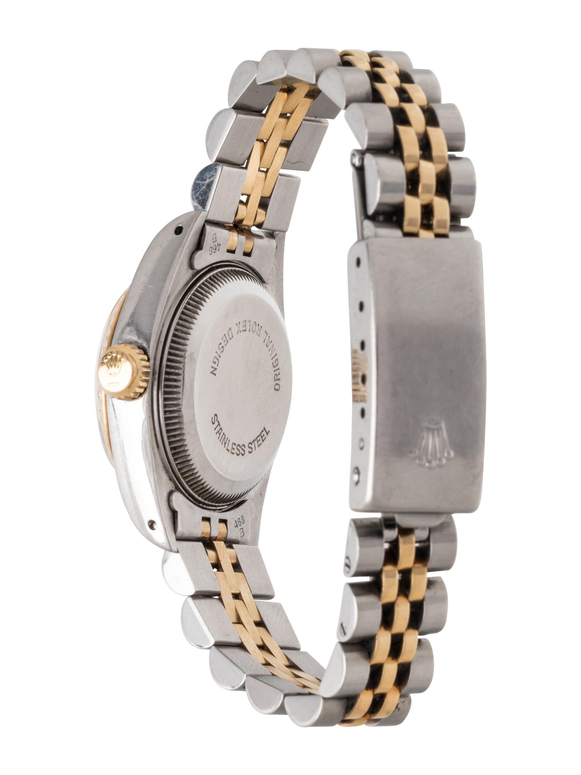 ROLEX, STAINLESS STEEL AND YELLOW GOLD REF. 69173 'OYSTER PERPETUAL DATEJUST' WRISTWATCH, CIRCA 1989