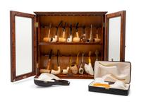 A Collection of Carved Briar Smoking Pipes