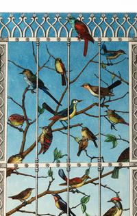 Uccelli Folding Screen, designed c. 1953 Italy