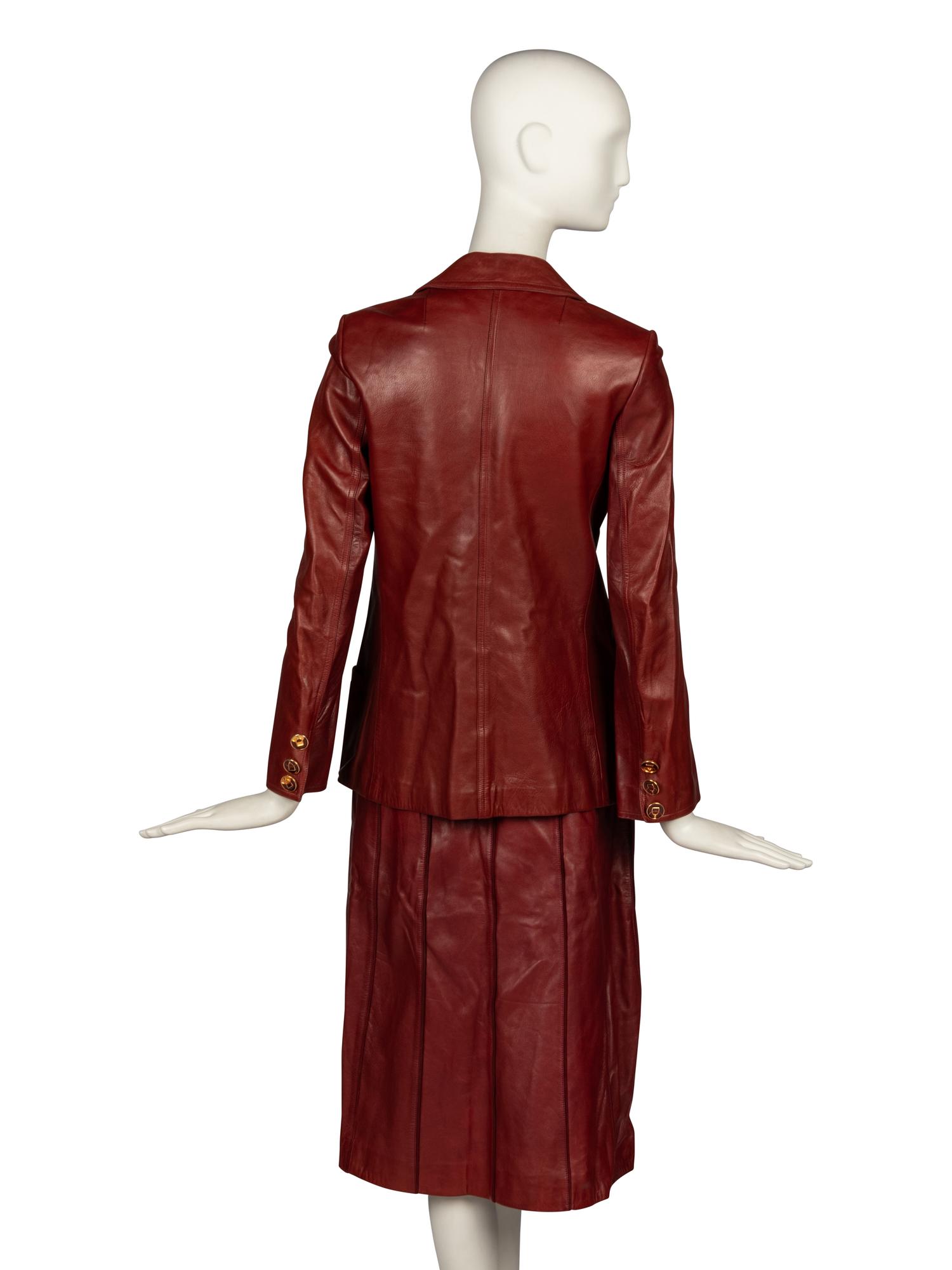 Gucci, Leather Jacket & Skirt, 1977