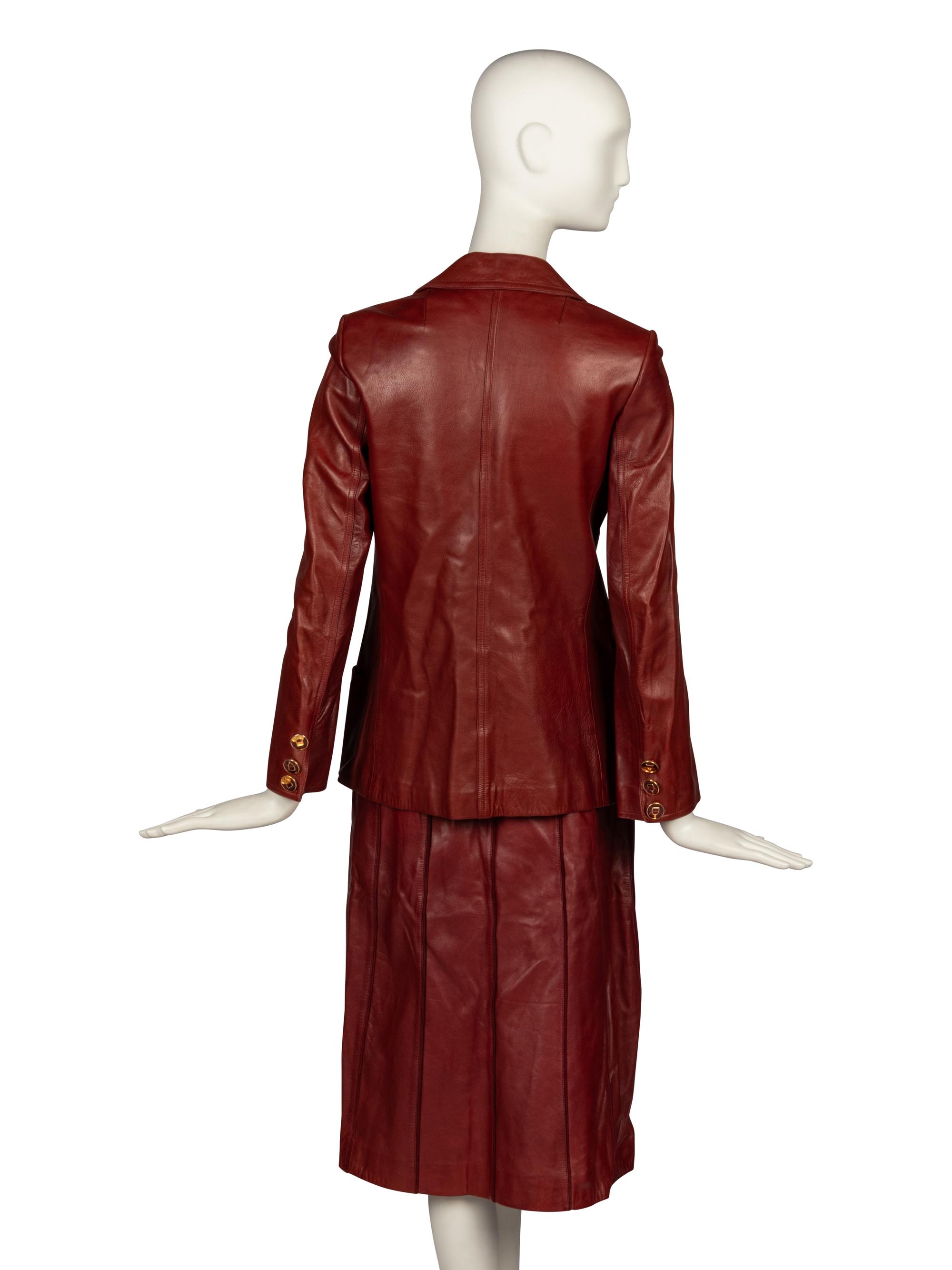 Gucci, Leather Jacket & Skirt, 1977