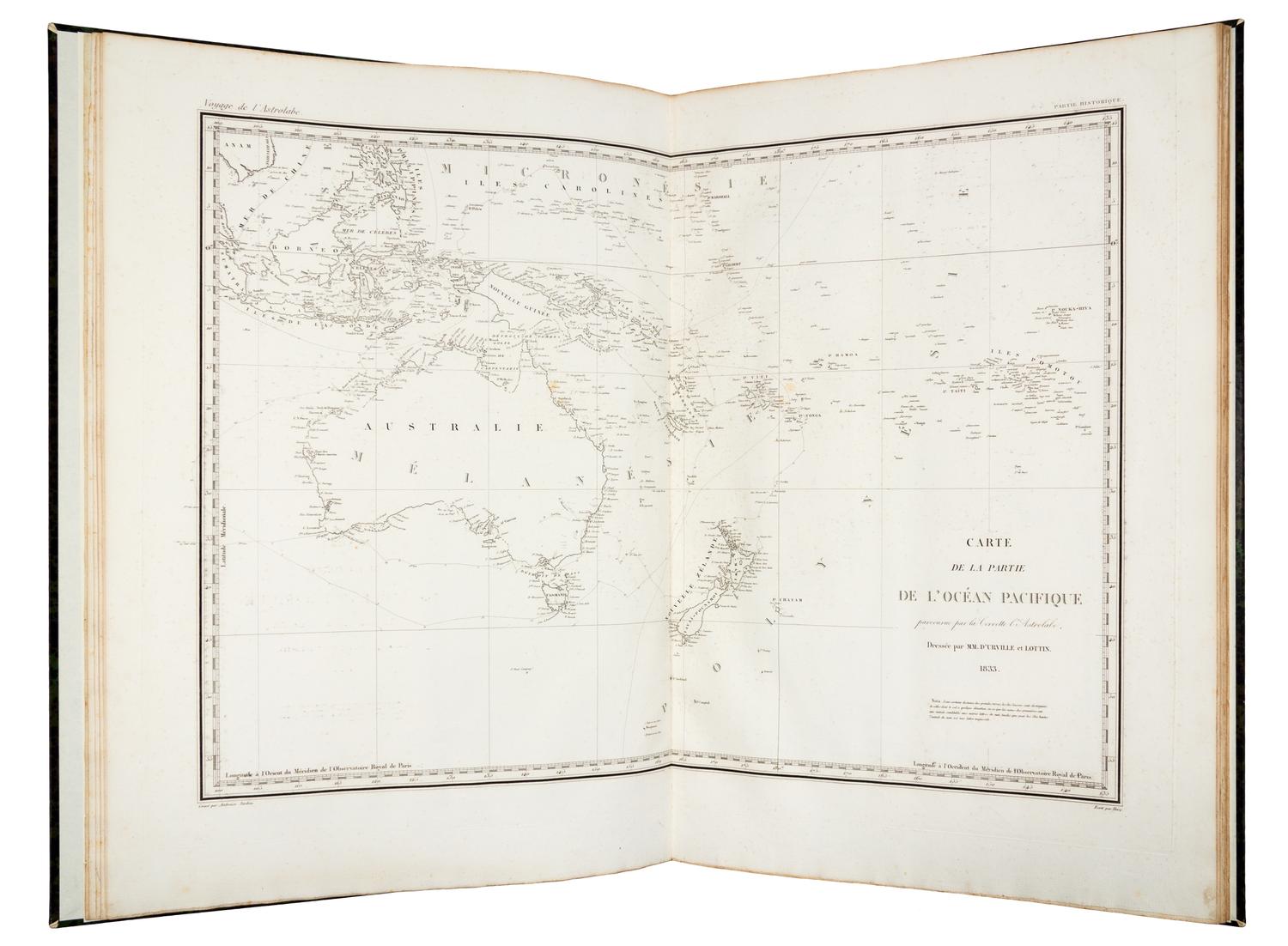 DUMONT D'URVILLE, Jules Sébastien César. Voyage de Découverte Autour du Monde et a la recherche de La Pérouse. Paris, 1832-4. Second ed