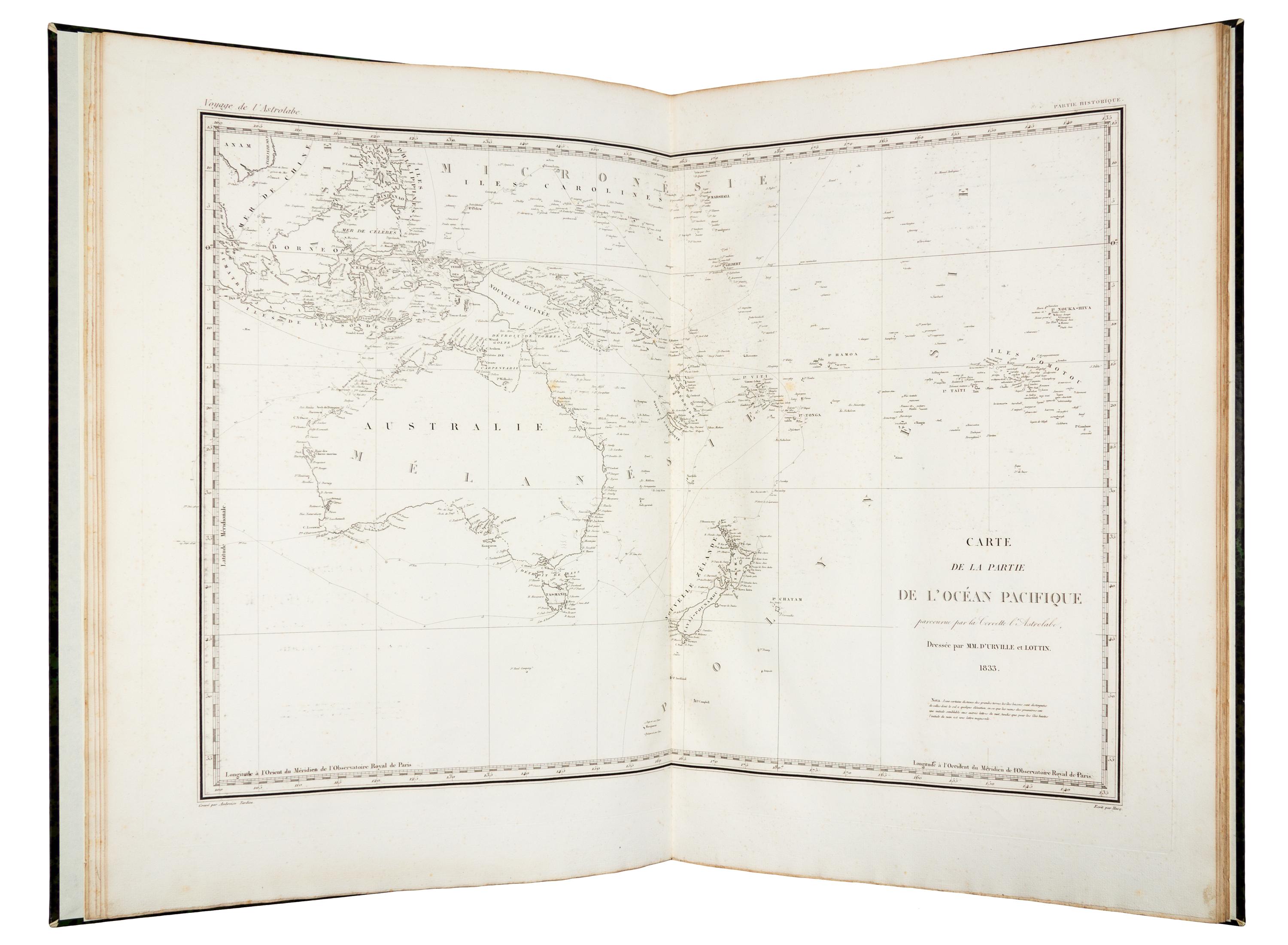 DUMONT D'URVILLE, Jules Sébastien César. Voyage de Découverte Autour du Monde et a la recherche de La Pérouse. Paris, 1832-4. Second ed