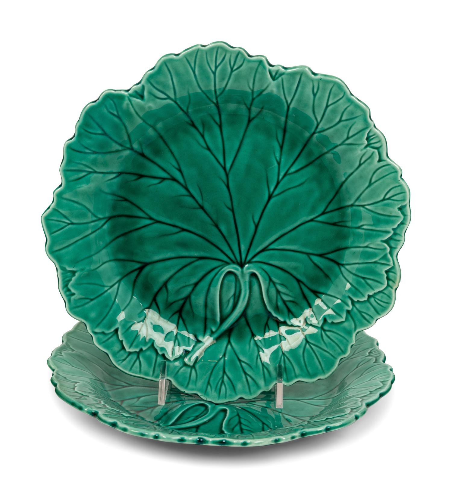 A Set of Six Wedgwood Ceramic Plates and Six Similar Portuguese Cocottes