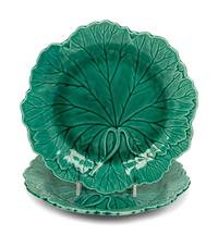 A Set of Six Wedgwood Ceramic Plates and Six Similar Portuguese Cocottes