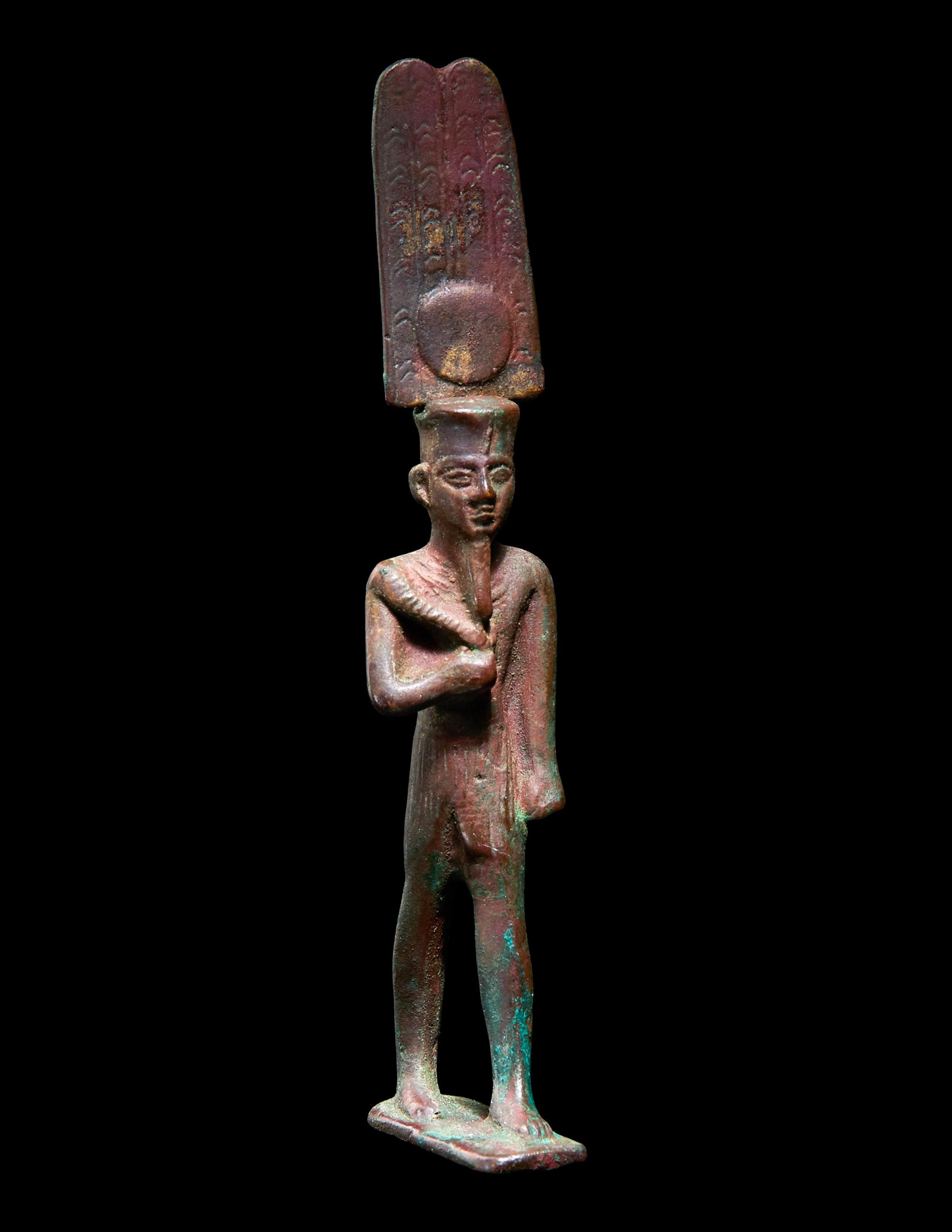 An Egyptian Bronze Amun-Re