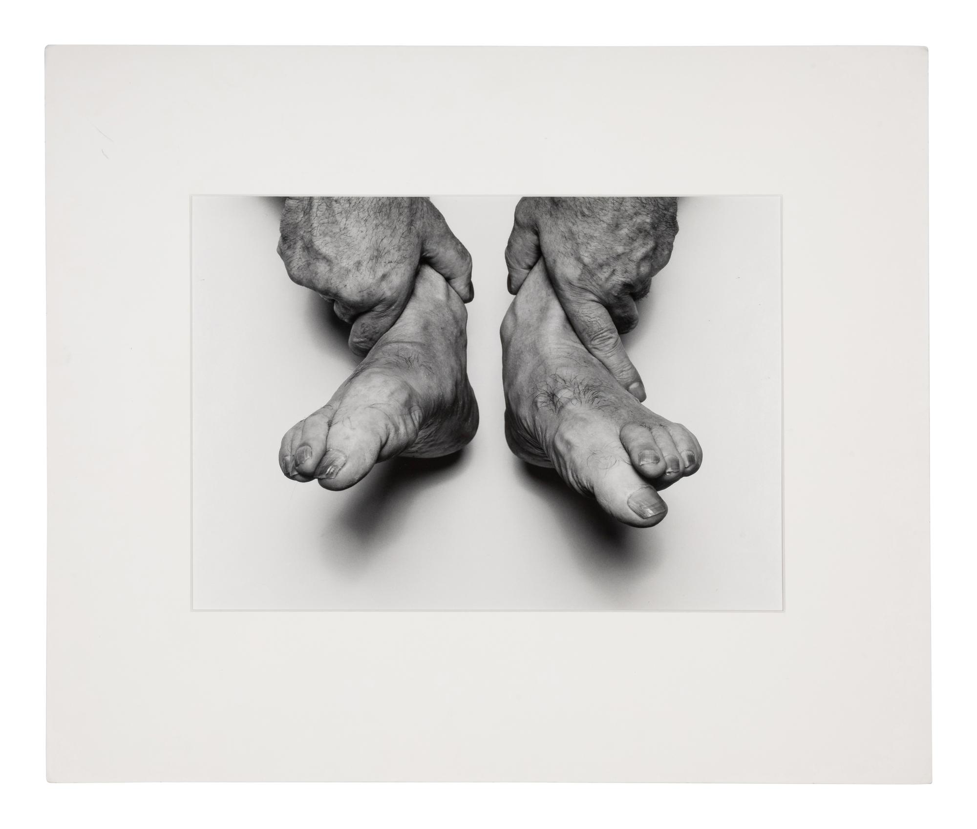 John Coplans (1920-2003) Hands Holding Feet, 1985