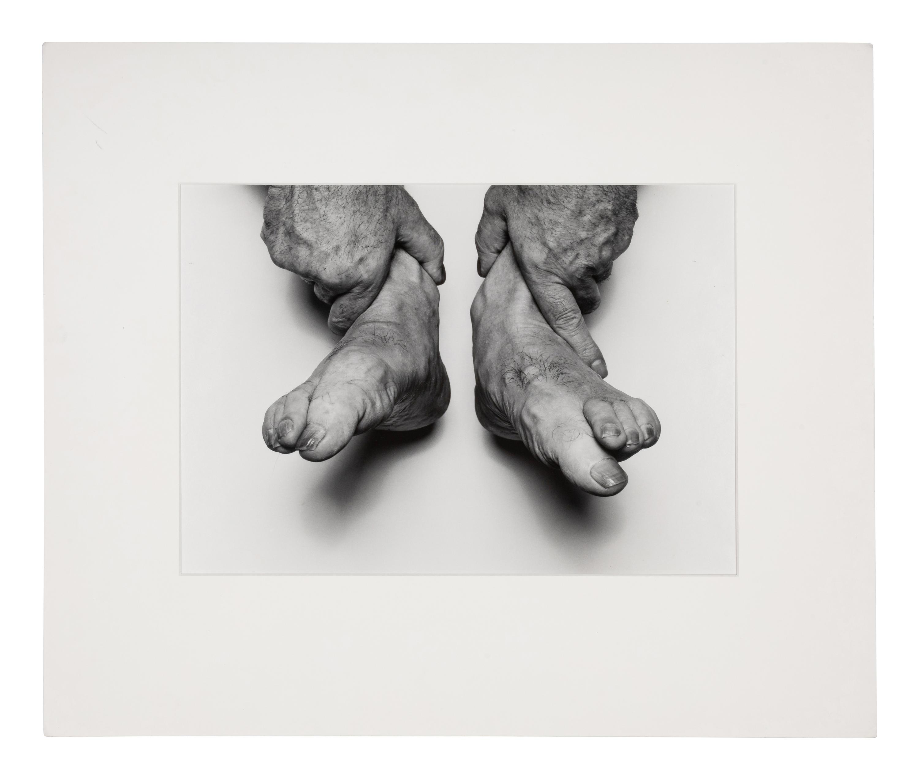 John Coplans (1920-2003) Hands Holding Feet, 1985