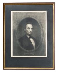 [LINCOLN, Abraham (1809-1865)]. MARSHALL, William, engraver. Abraham Lincoln . [New York]: ca 1866.