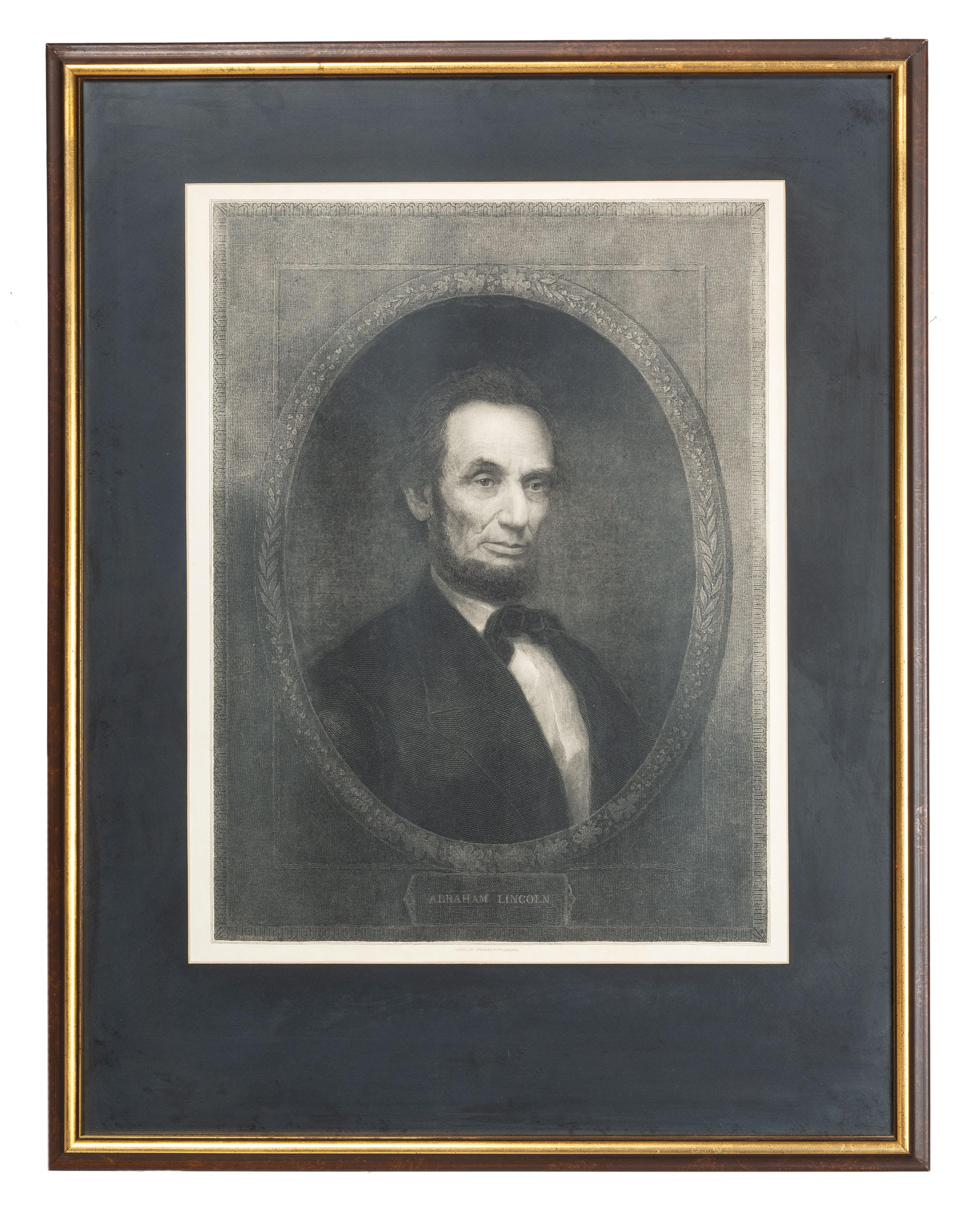 [LINCOLN, Abraham (1809-1865)]. MARSHALL, William, engraver. Abraham Lincoln . [New York]: ca 1866.