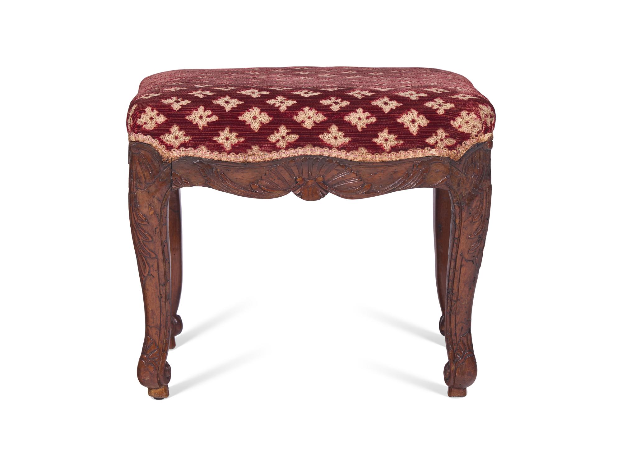 A Provincial Louis XV Beechwood Tabouret