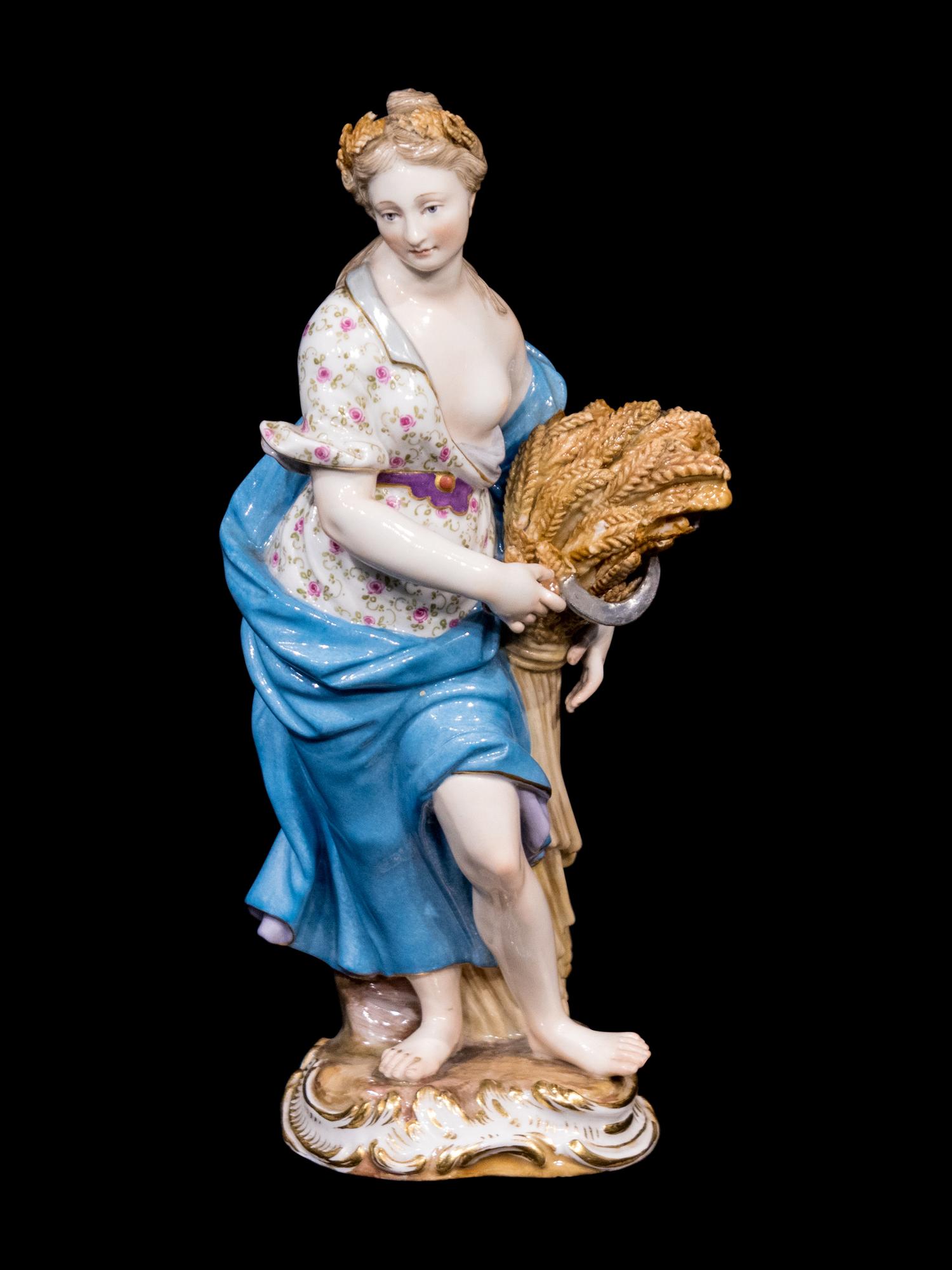 A Meissen Porcelain Figure of Ceres