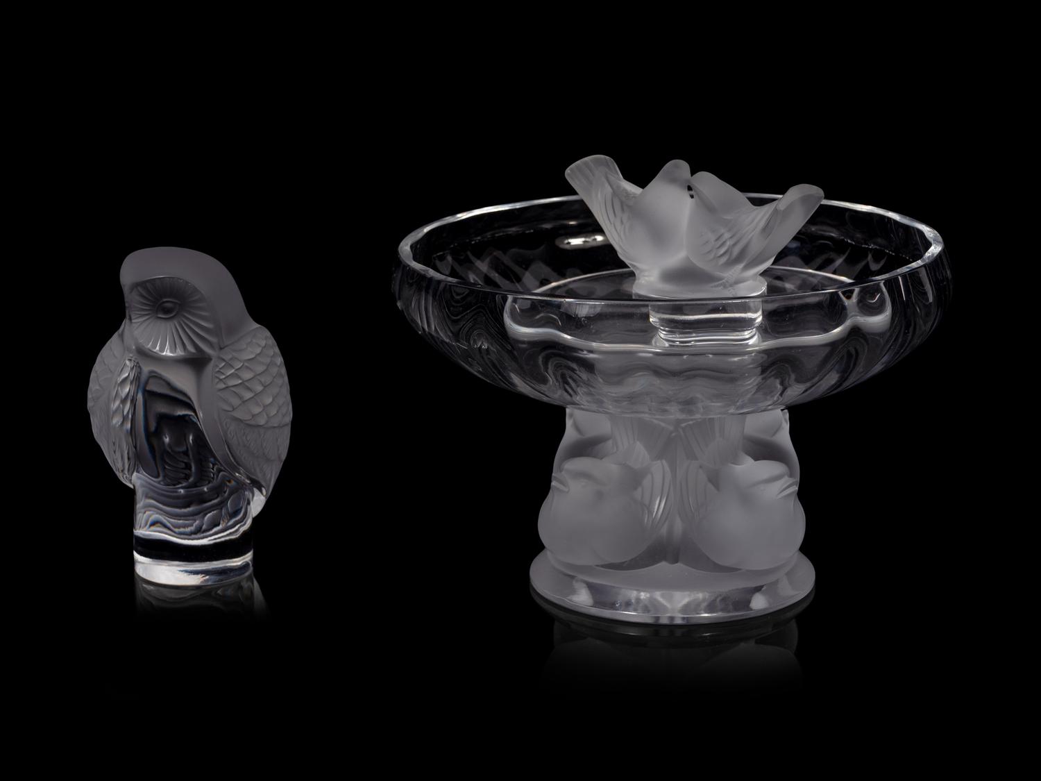 Three Lalique Table Articles