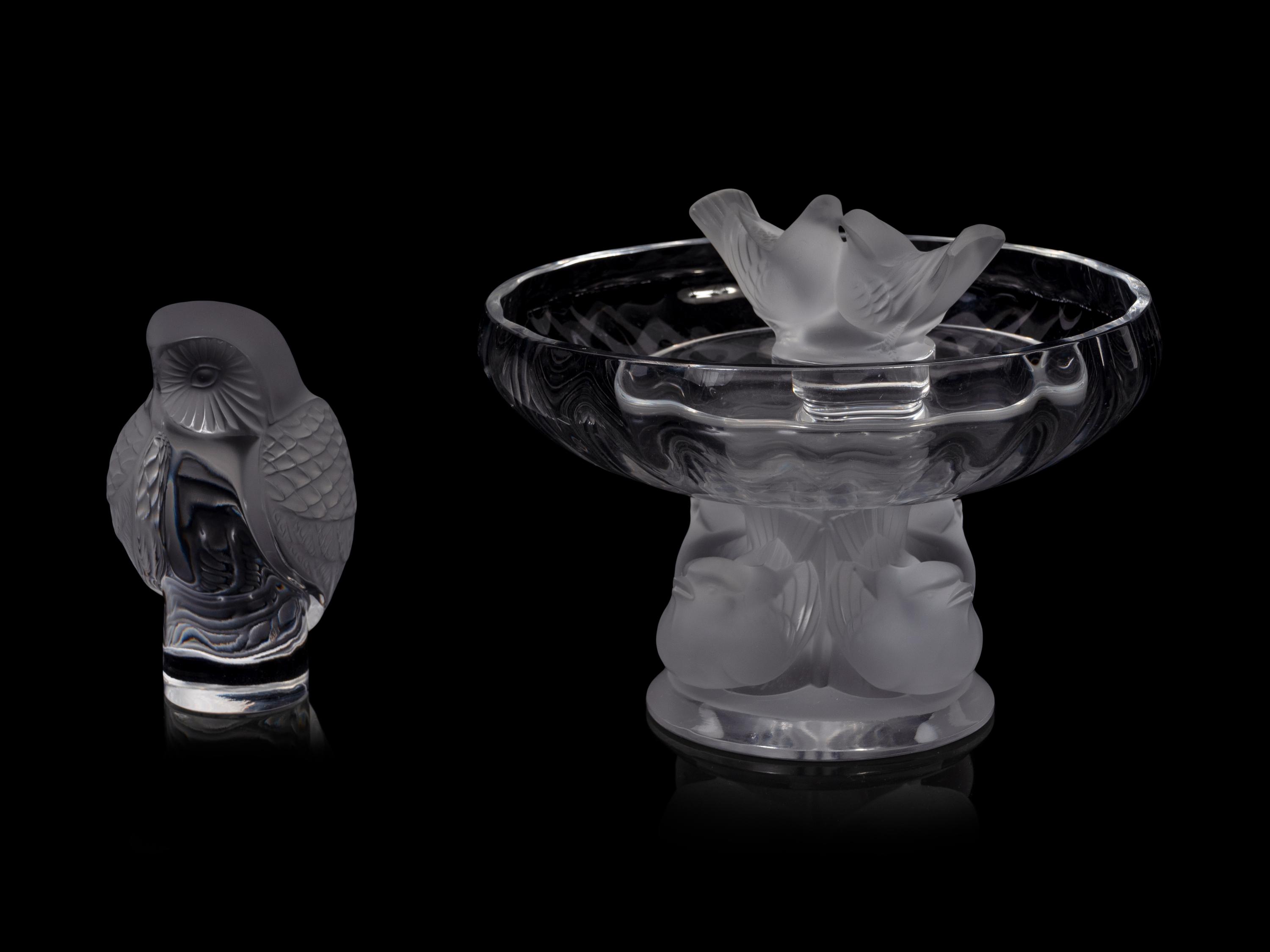 Three Lalique Table Articles